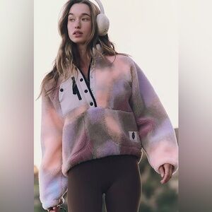 Hit The Slopes Printed Fleece Pullover